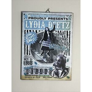 Beetlejuice Lydia Deetz Spirit Halloween Wall Art Sign 2024‎ MDF Plaque